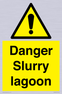 Danger Slurry lagoon